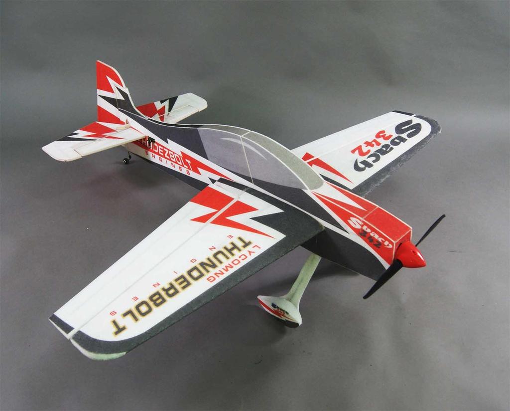 48in Sbach-342 Instruction Manual Specifications Wingspan: 48in (1219mm) Length: