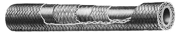 303, 302A Medium Pressure Hose, Fittings, and Assemblies Construction: Inner Tube: seamless synthetic rubber compound Reinforcement: synthetic impregnated single-wire braid over single cotton braid