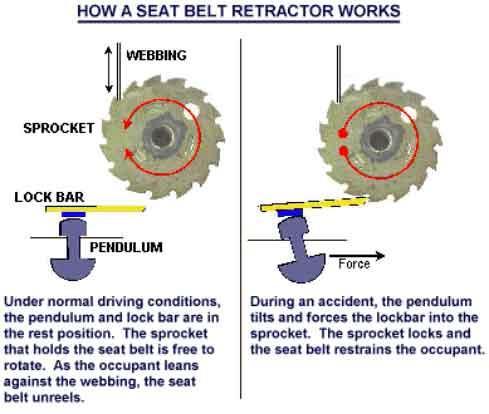 Seat Belt History 1964 Lap Belt installed in all new cars 1968 2 piece Lap and Shoulder