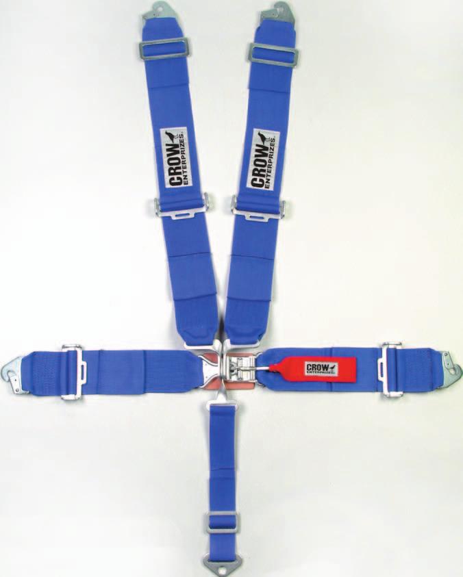 Anti-sub belt 20012 (Red) 20013 (Blue) 20014 (Black) 20015 (Purple) 20017 (Gray) Part #20023A (Not Pictured) Racer Net $88.98 Seat belt bolt in. Vee-type harness bolt in. Anti-sub belt bolt in.