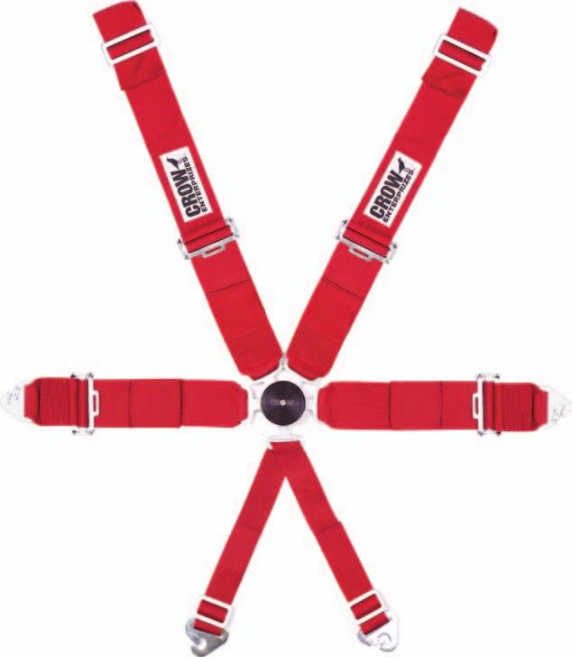 Part #11125A SFI-16.1 Kam lock restraints available in 2" webbing. Polyester 3 webbing available, black only. Add A following part number. Racer Net $144.99 Seat belt bolt in. V-type harness bolt in.
