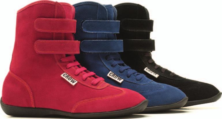 Part #21000 HIGH TOP DRIVING SHOES SFI-3.3/5 Junior Racer shoes available. See Page 32. Racer Net $69.