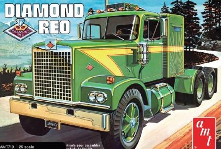 For the modeler: This review covers the re-release (Re-Pop) of the AMT Diamond Reo Tractor released by Round2.