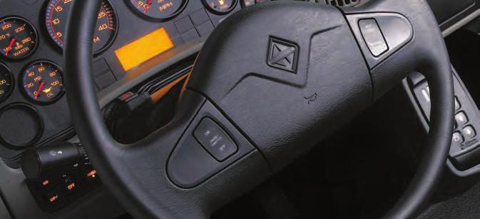 WORKSTAR INTERIOR FEATURES: Tilting and telescoping steering wheel make maneuvering
