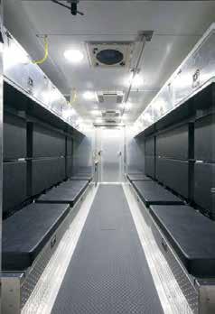 lockers, racks and overhead cabinets for equipment,