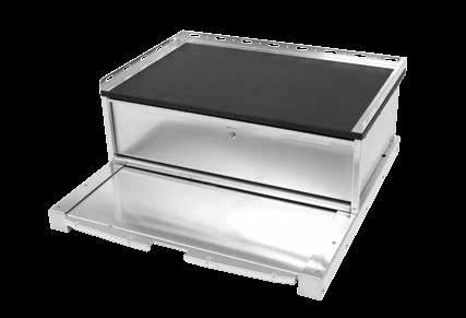 Powder coat black finish Part#: 40101007 Single Storage Drawer - Black Model#: OP-FIU-12-40-24-D K-9 Deep Storage Drawer Model#: