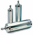 ctuators Cylinders - P1G Short Stroke Cylinders - C05 Ø6, 10 & 16mm Bore sizes Ø8-63mm bore sizes High Temperature +150 C Low Temperature -40 C ISO Non-lube operation Corrosion resistant design