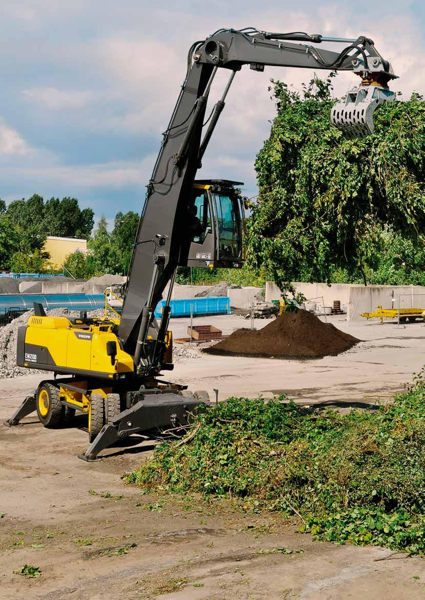 The multi-purpose medium material handler Throughout the years, the Volvo Wheeled Excavator has proven to be a multi-purpose machine for a range of different applications.