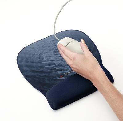 3M : 3M Precise Mousing Surface with Gel Wrist Rest MW311BE, Blue Water Design Office Products Precise Mousing Surface Printer-friendly format 3M Precise Mousing Surface with Gel Wrist Rest MW311BE,