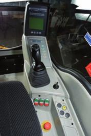 Cab with control panel The command arrangement for putting the electrical system under voltage is