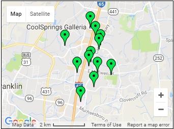 Franklin/Cool Springs Bike Share Program TIP # 2015-66-066 Multi-Modal Upgrades Franklin Transit Authority Williamson Length 0.00 Regional Plan ID Consistent Air Quality Status Exempt TDOT PIN 123578.