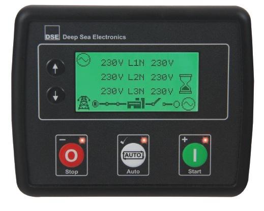 7 / 8 Control Card DEEP SEA control plate, DSE 4620 with rid monitor that starts-up the enerator set when it detects a failure in the electrical power supply from the rid and sends a sinal to the