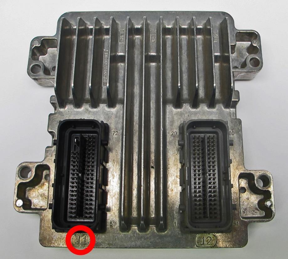 E38 Instructions 1. Start by disconnecting the negative cable to your battery. 2. Locate your ECU and remove the connector attached to the black connector on the ECU, labeled J1.