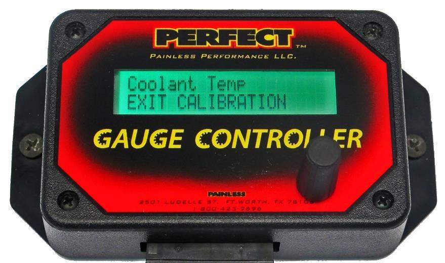 24. The display on the Gauge Controller should now read Coolant Temp 0 Deg F. Turn the knob clockwise until the display shows the first temperature you would like to set.
