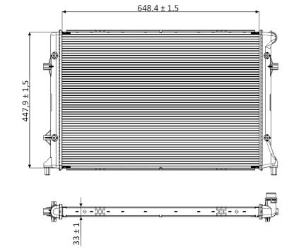331. COOLING SYSTEM a) Water Radiator: