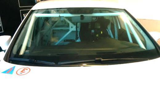 Position: Bottom of windscreen (left
