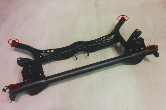Modification of axle mounting points H2-5) Subframe