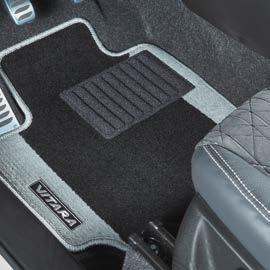Four-piece set and applicable for manual transmission and automatic transmission. The Vitara logos are applied on both driver s and passenger s sides.