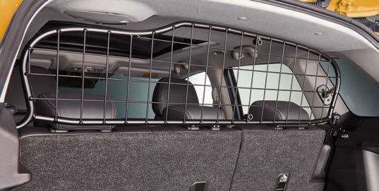 1 2 3 1 CARGO PARTITION GRID Black powder coated steel, for separating the rear seats from the boot.