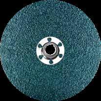 RESIN FIBER DISCS FOR METAL, STEEL, & STAINLESS - ALUMINA W/ GRINDING AID To be used on stainless steel, aluminum, and ferrous and nonferrous metals, Zirconia Alumina Resin Fiber Discs have an extra
