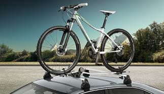 Bikes, skis and luggage can all be easily mounted to the roof rack, which is 100% compatible with the