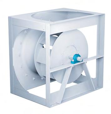 Arrangement 3 is suitable for V-belt drive and requires mounting of the motor independently of the fan.