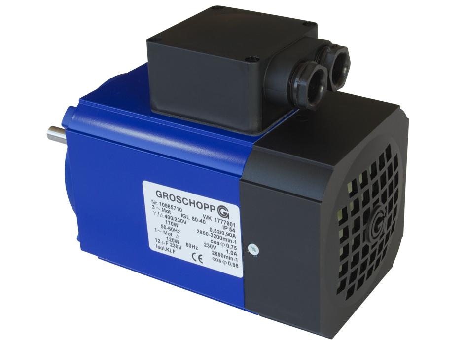 AC-Motors IGL/IGLU 13-740W housed ac-motors, with active cooling technical features compact, plain single- and three-phase motors UL-certification with the IGLU motors optimized heat dissipation by
