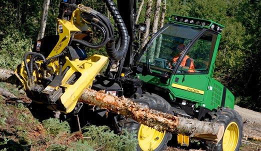 Forwarder Harvesters are designed for the thinning and felling of trees and typically are equipped with a