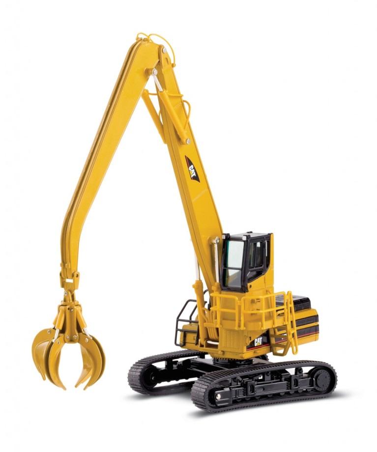 CRANES cont. Material Handlers come in both wheeled or crawler styles. They are adapted from excavator designs and are used in forestry and industrial applications.