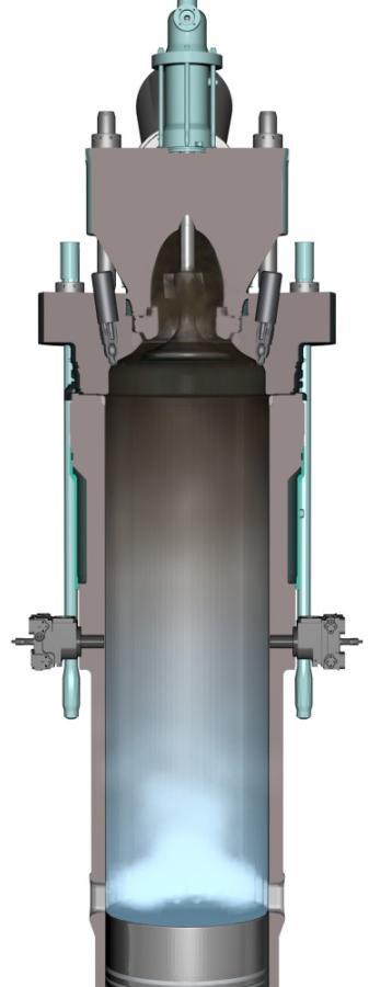 The 2-stroke DF concept low pressure Dual Fuel Pre-mixed lean-burn combustion The main merits: Low pressure gas < 16 bar less space less CAPEX, less OPEX less maintenance needed compared to high
