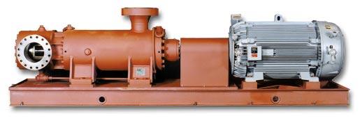 Imo Series 8L Pump INLET ROTATABLE IN 90 INCREMENTS FOR EASE OF PIPING REPLACEABLE ROTOR HOUSINGS FOR EASE OF REPAIR TUNGSTEN CARBIDE COATED BALANCE PISTON AND BUSHING CANCELS AXIAL THRUST AND