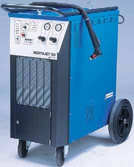 Manual and automatic applications. NERTAJET 50 220 V / 400 V / 45 V / 440 V (/- 0%) 50/0 Hz three phase Primary consumption (I max) 09 A (20 V) 0 A (45 V) Air pressure and flowrate bars - 70 l/min.