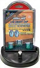 APPAREL 642770 SEATS & BAGS 642772 Dealer Only Display FOOT HAND LED Smart Valve Cap by Ride-On The led valve cap is a must for people that want to make sure that their tires are properly