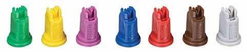 114 TEEJET SPRAY TIPS Air Induction XR Flat Spray Tips Typical Applications: See selection guide on page 2 for recommended typical applications for AIXR TeeJet tips.