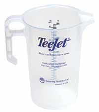 TEEJET SPRAY TIPS & CALIBRATION CONTAINER 121 OFF-CENTER FLAT SPRAY TIPS - SMALLER CAPACITIES TeeJet Off-Center spray tips are commonly installed in double and single swivel nozzle bodies.