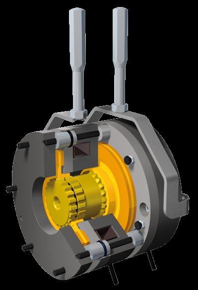ROBA-stop -silenzio ROBA-stop -silenzio The perfect safety brake for elevator and stage drives Characteristics Dual circuit brake as redundant brake system with a very short construction length