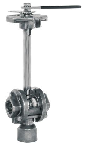 TBV Series 21/51 Cryogenic Diverter Ball Valve incorporates all features found in the 2100 and provides diverting capabilities for use where two or more two-way valves would normally be necessary.