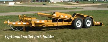 Partial-tilt Equipment Trailer 1. Torflex axles with EZ-Lube ends. 2. Coupler, axles and tires rated at the same or higher than GVW of trailer. 3. Modular wire harness (molded, no connections). 4.
