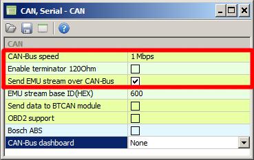 If you choose to connect the ECU to CAN1 or CAN2@1Mbps, you should select 1Mbit speed. If you choose to connect to CAN2 with 500kbps speed, you should select 500kbit.