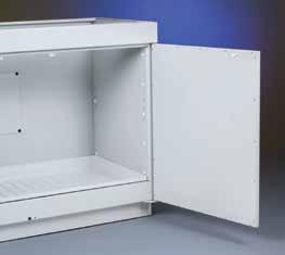 Protector Acid Storage Cabinets support Labconco fume hoods and enclosures and safely store and vent acids and other corrosive liquids. Features: Support all Labconco benchtop fume hoods.