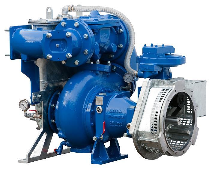 STANDARD TECHNICAL SPECIFICATIONS BBA auto prime pump Pump type... BA150E D285 Max. flow... 2090 US GPM (475 m 3 /hour) Max. head... 115 feet / 50 PSI (35 mwc) Impeller type.