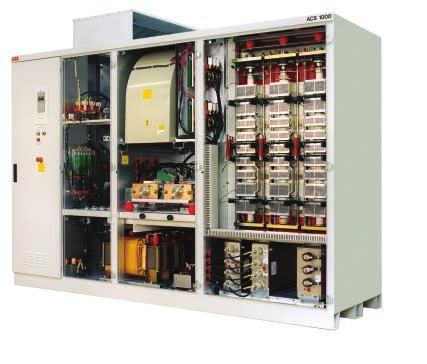 DC drives and MV drives Medium voltage AC drives Series ACS1000 From 315 kw to 80 MW Medium voltage drive built with reliable IGCT tecnology Retrofit-ready for existing motors and suitable for most