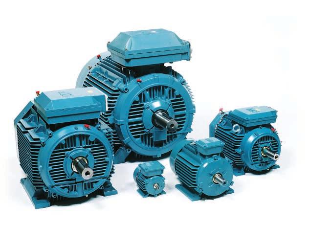 AC motors Non-sparking motors, 80-400, EExnA T3 cast iron frame TEFC low voltage motors, IP 55, IC 411, single-speed ATEX Certified HO ECA High-output design ECA Compliant Output Frame Size Foot