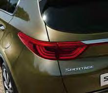 The sculpted front bonnet with the Kia signature grille gives the Sportage an unmistakably