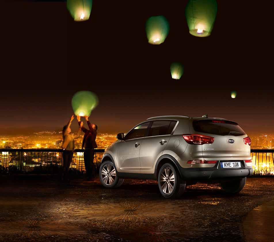 With Kia there s so much to look forward to PEACE OF MIND 7-year vehicle warranty: Having passed rigorous tests for reliability and durability, we re proud to offer the Sportage with our