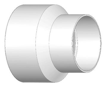 D D-SERIES: SOLVENT WELD DWV FITTINGS Stop Coupling HxH 4 D604 Concentric Reducer Coupling