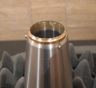 nozzle and the 6-notched nozzle, respectively, for nondimensional axial positions of X/D, 0.5, 1.0, 2.0 and 6.0. In the case of the conical nozzle, the total pressure map immediately after the nozzle (X/D=0.