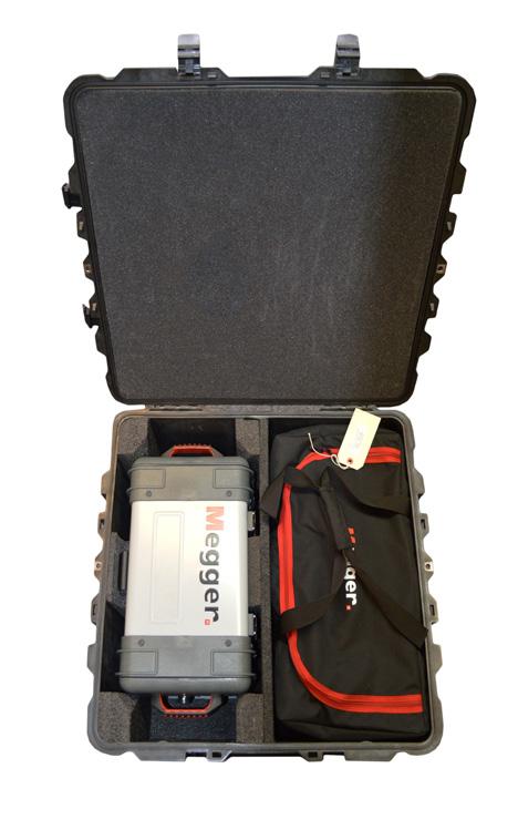 1001-852 TRANSIT CASES Hard-Sided Transport Case Sturdy protection for your DELTA4000 and its test leads is critical.