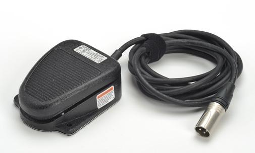 It comes with a 6.6 ft (2 m) rugged cable and an industrial rated mechanical foot pedal.