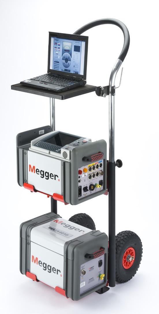 2001-766 Transport Cart For substations and related environments where terrain is rough, and DELTA4000 is required to be moved to various testing locations, Megger offers a